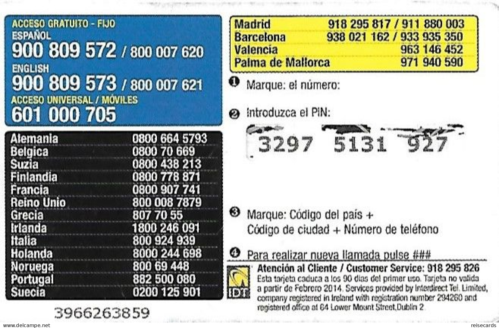 Spain: Prepaid IDT - Star Europe - Altri & Non Classificati