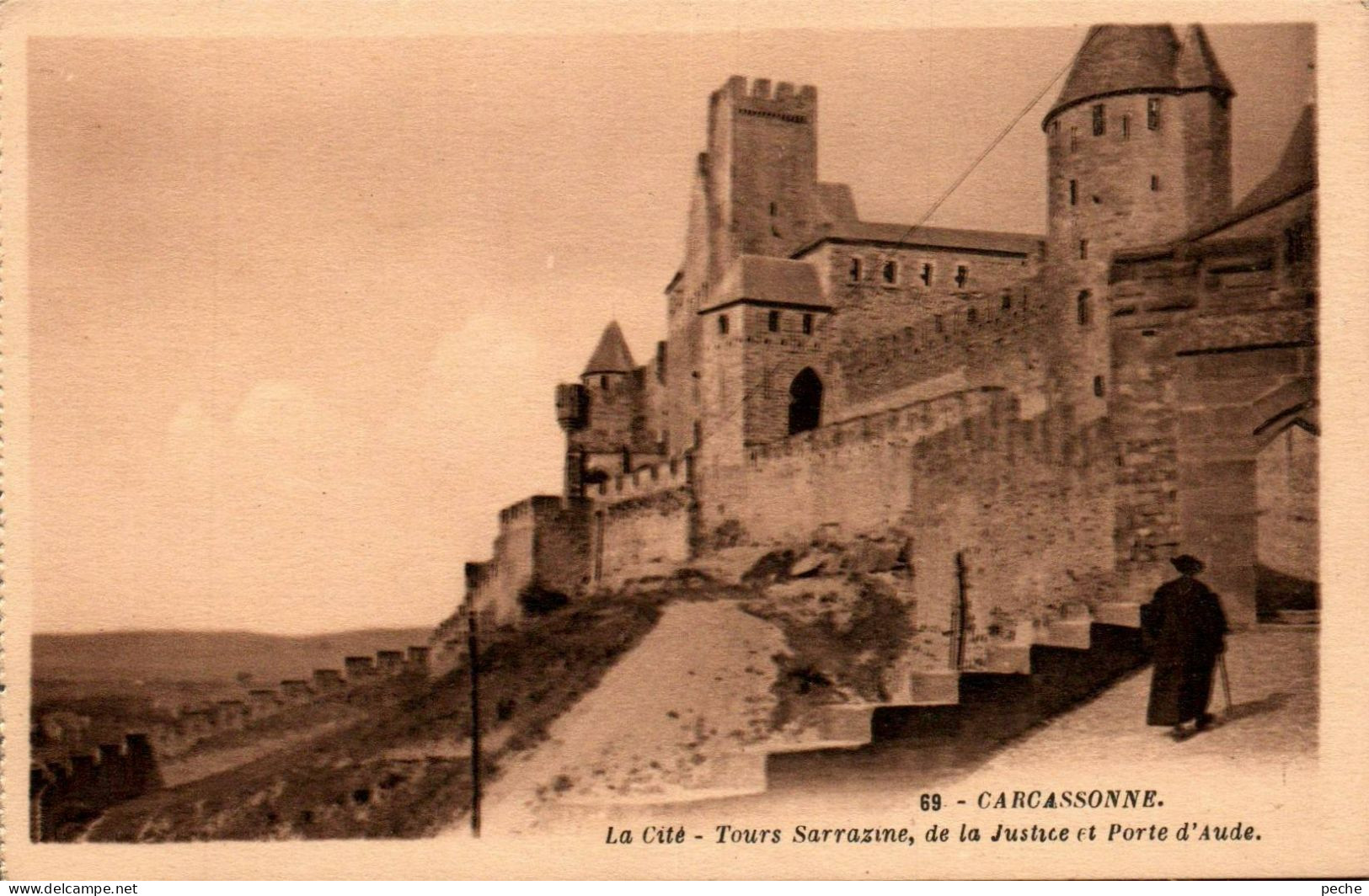 N°2779 W -cpa Carcassonne -la Cité- Tours Sarrazine- - Carcassonne