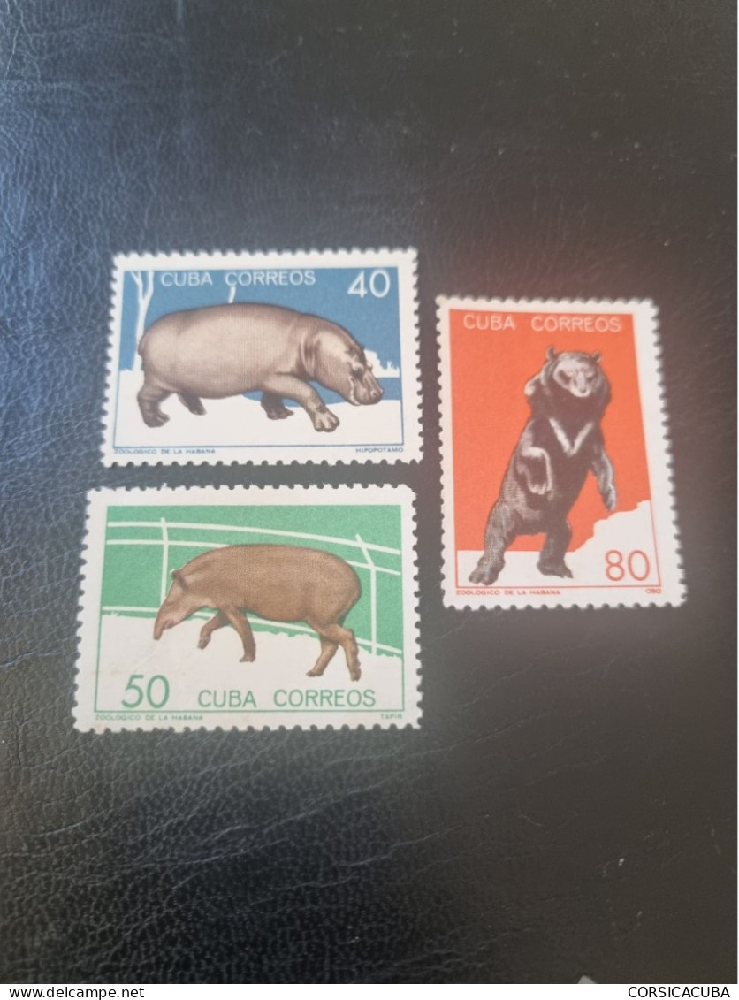 CUBA  NEUF  1964   ZOOLOGICO  DE  LA  HABANA  //  PARFAIT  ETAT  // Sans Gomme - Neufs