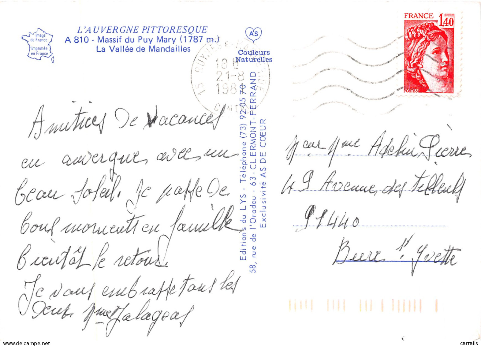 15-LE PUY MARY-N°4211-D/0157 - Other & Unclassified