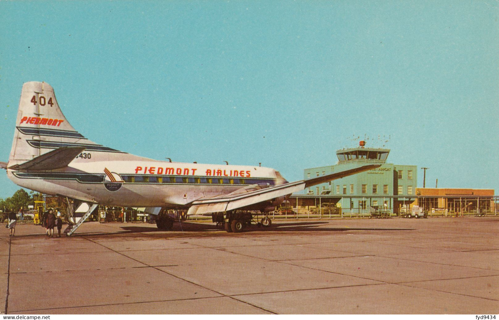 CPA - Martin 404 - Compagnie Piedmont Airlines - Aéroport De Tri State Huntington ( Virginie-Occidentale ) - 1946-....: Modern Tijdperk