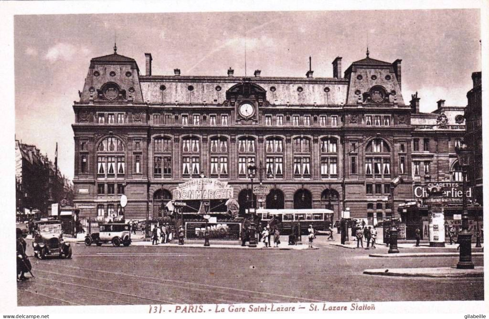 75 - PARIS -  La Gare Saint Lazare - Métro Parisien, Gares