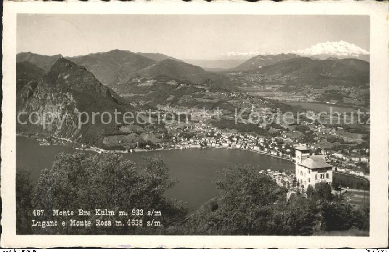 11682726 Lugano TI Monte Bre Kulm E Monte Rosa Lugano - Sonstige & Ohne Zuordnung