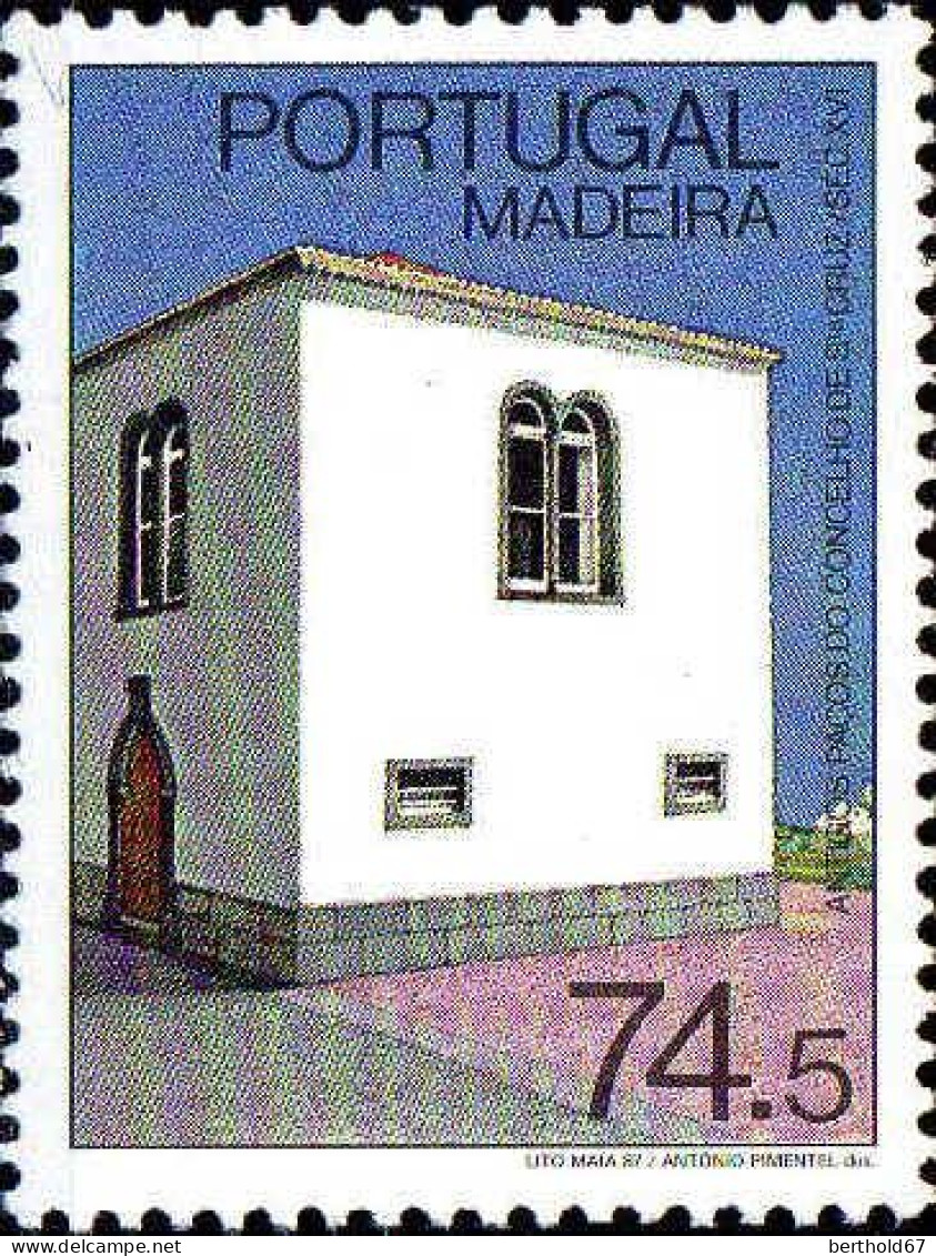 Madère Poste N** Yv:122 Mi:117 Antigos Paços Do Concelho De Sta.Cruz Sec.XVI - Madeira