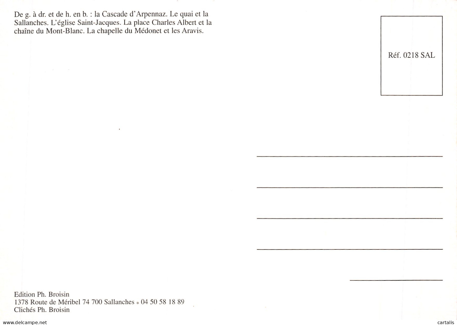 74-SALLANCHES-N°4212-B/0105 - Sallanches