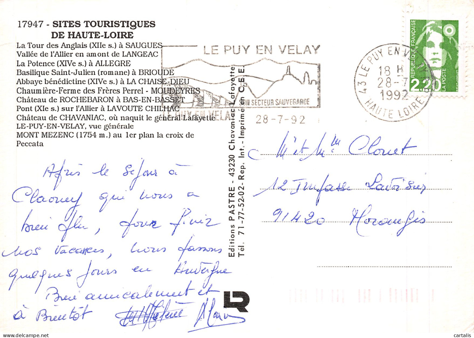 43-HAUTE LOIRE-N°4212-B/0019 - Other & Unclassified