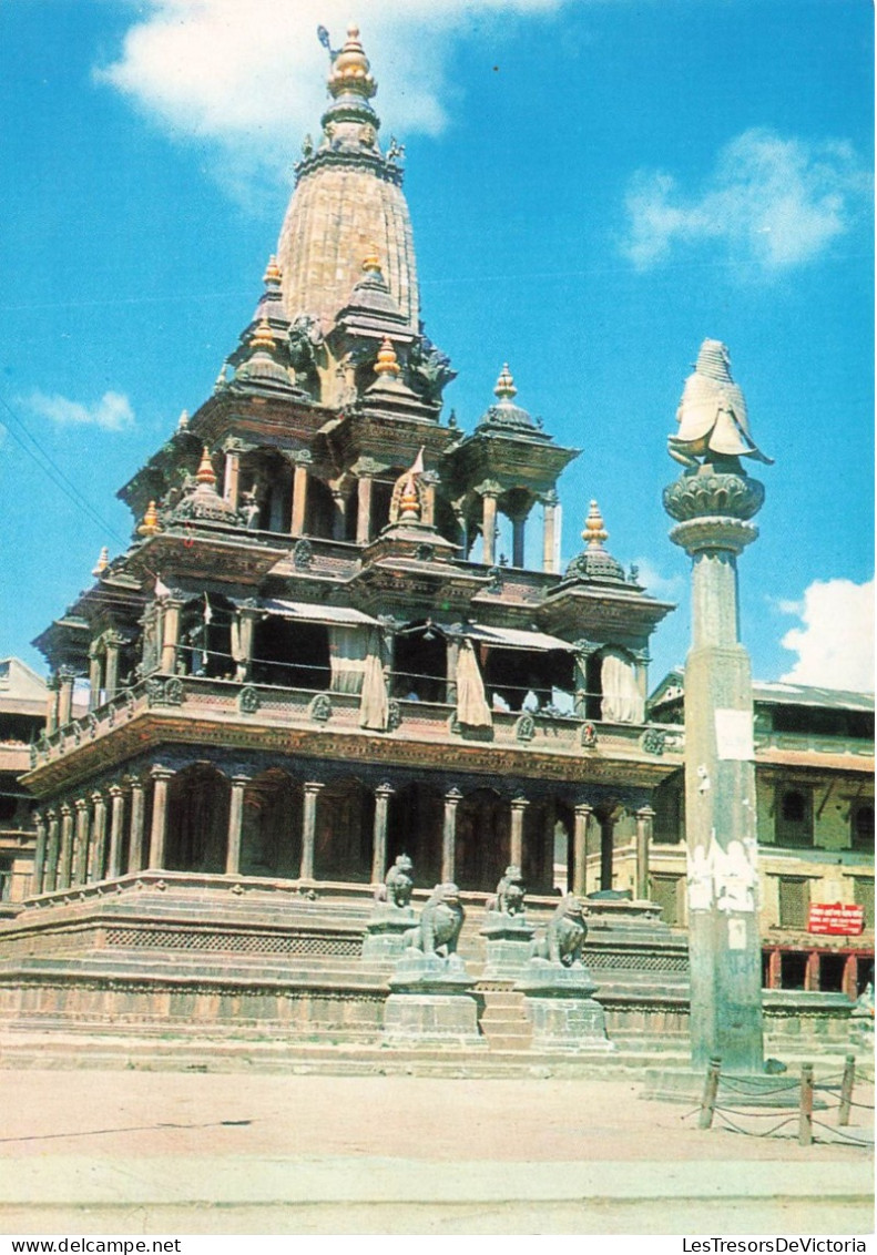 NEPAL - Patan - Krishna Mandir - Colorisé - Carte Postale - Népal