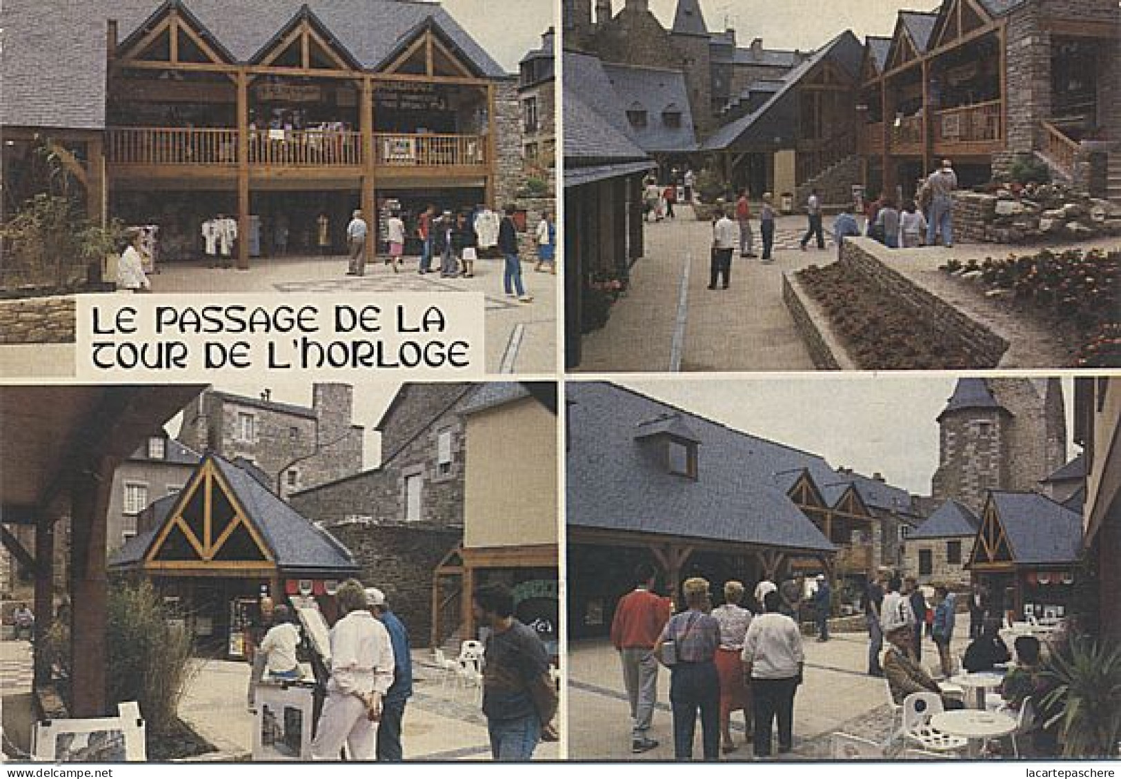 X10913 DINAN PASSAGE TOUR DE L' HORLOGE ET NOUVEAUX COMMERCES EN 1987 COTES D ARMOR - Dinan