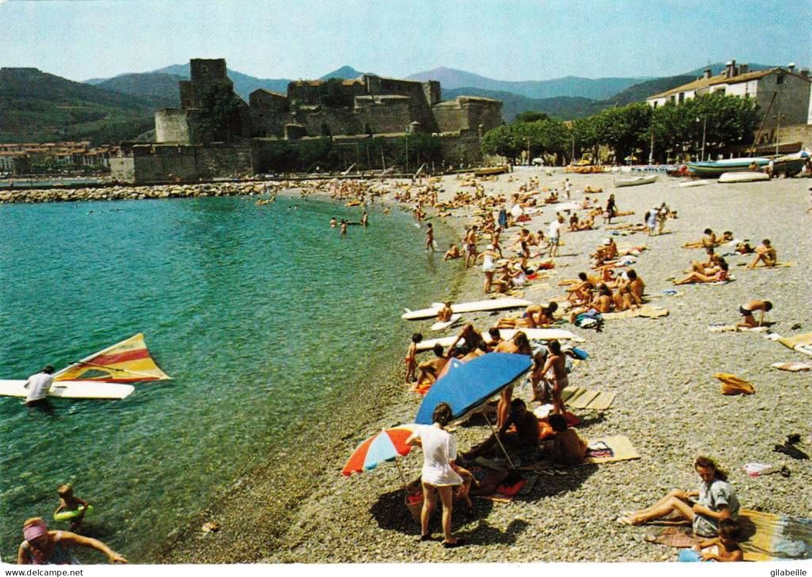 66 -  Pyrenees Orientales  -  COLLIOURE - La Plage Boramar Et Le Chateau Royal - Collioure