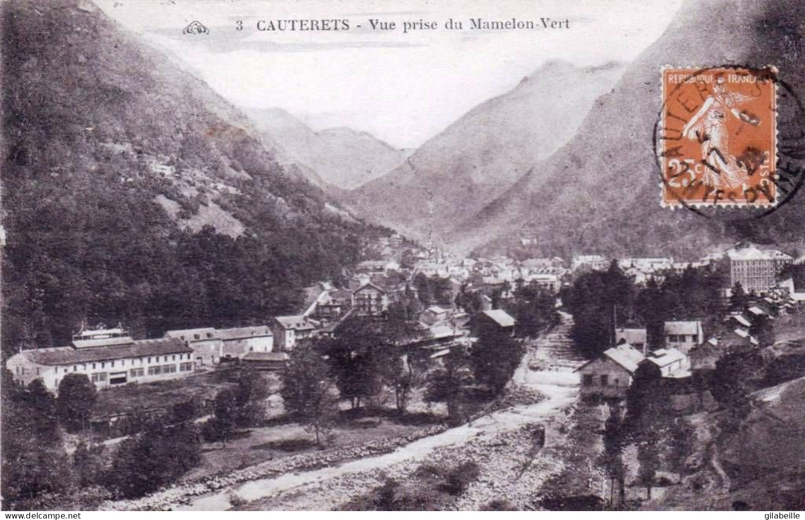 65 - Hautes Pyrénées -  CAUTERETS - Vue Prise Du Mamelon Vert - Cauterets