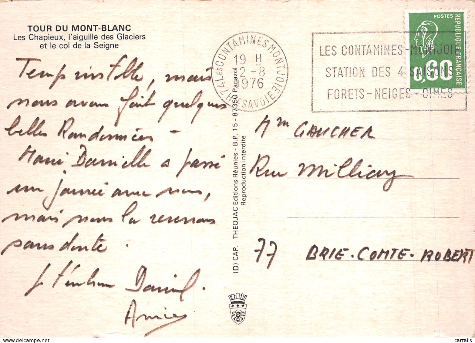 74-LE MONT BLANC-N°4213-A/0045 - Other & Unclassified