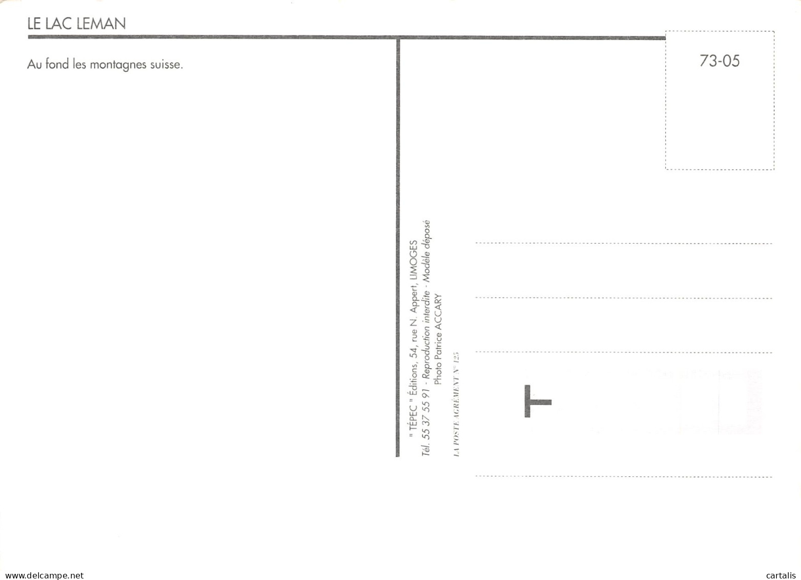 74-LE LAC LEMAN -N°4212-D/0049 - Other & Unclassified