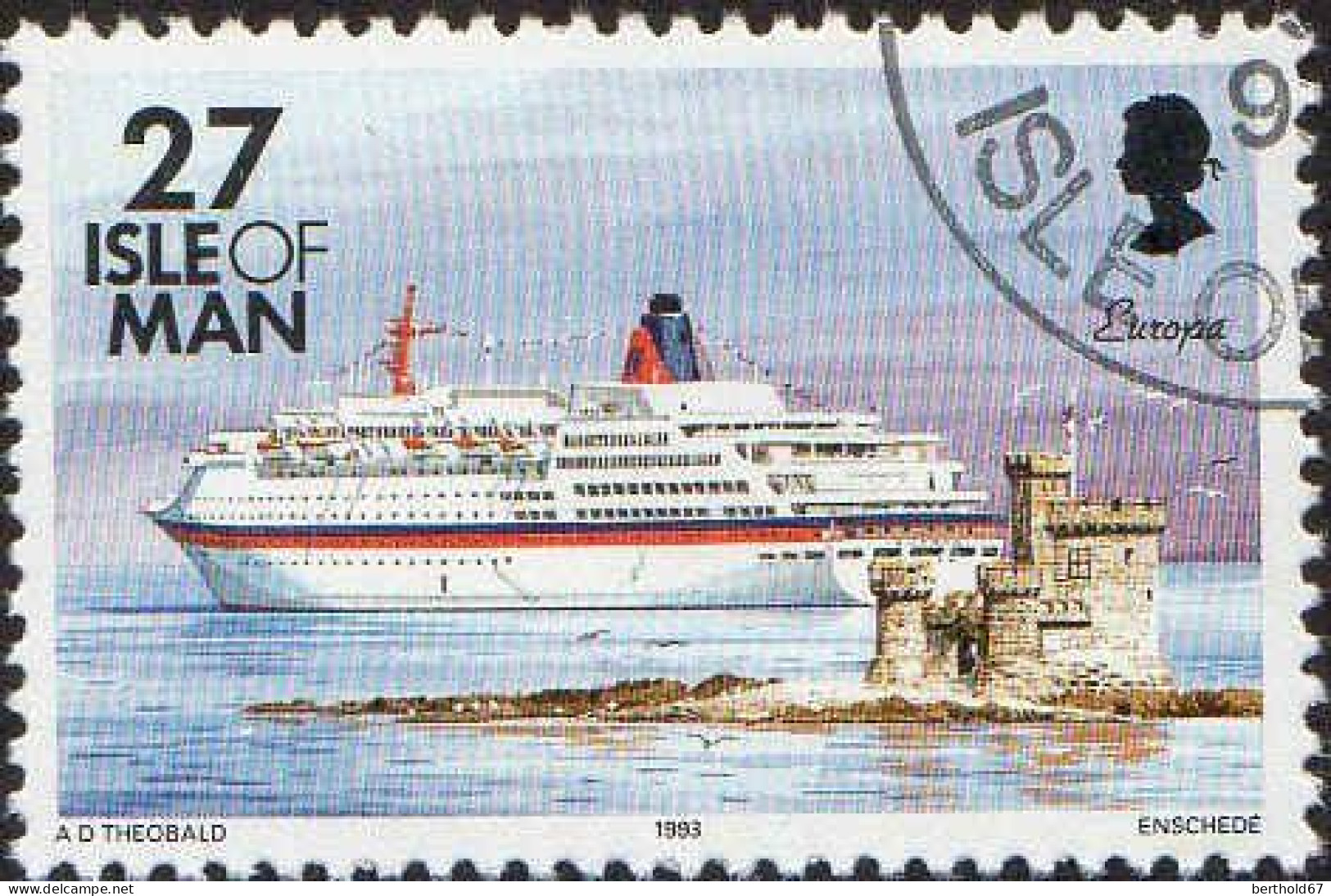 Man Poste Obl Yv:564/575 Bateaux 1.Serie (TB cachet rond)