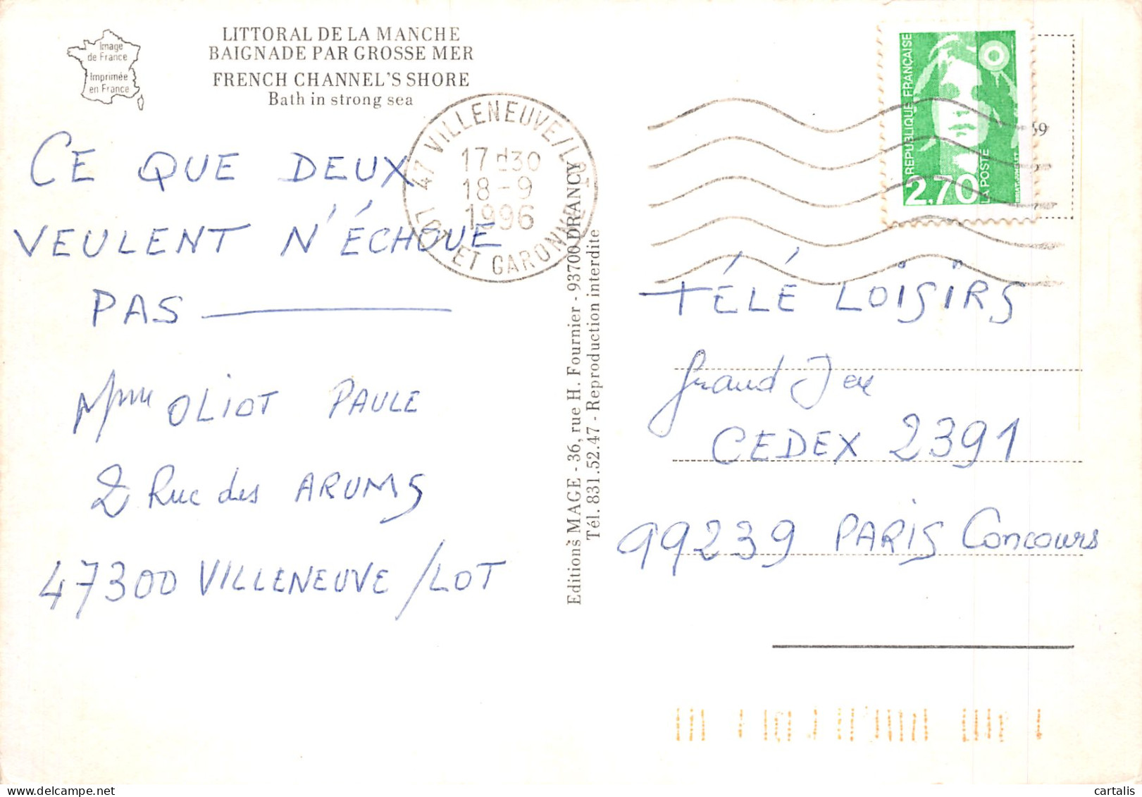 50-LA MANCHE-N°4213-B/0305 - Other & Unclassified