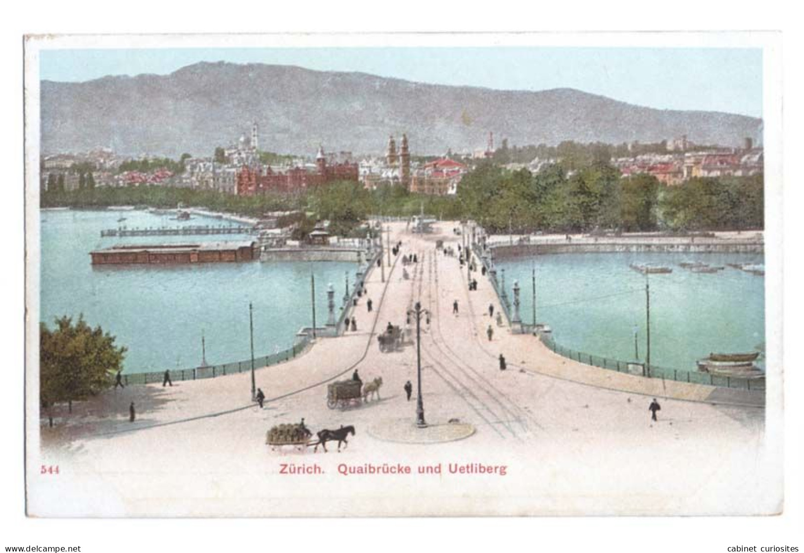 ZÜRICH - Quaibrücke Und Uetliberg - Colorisée - Animée - Zürich