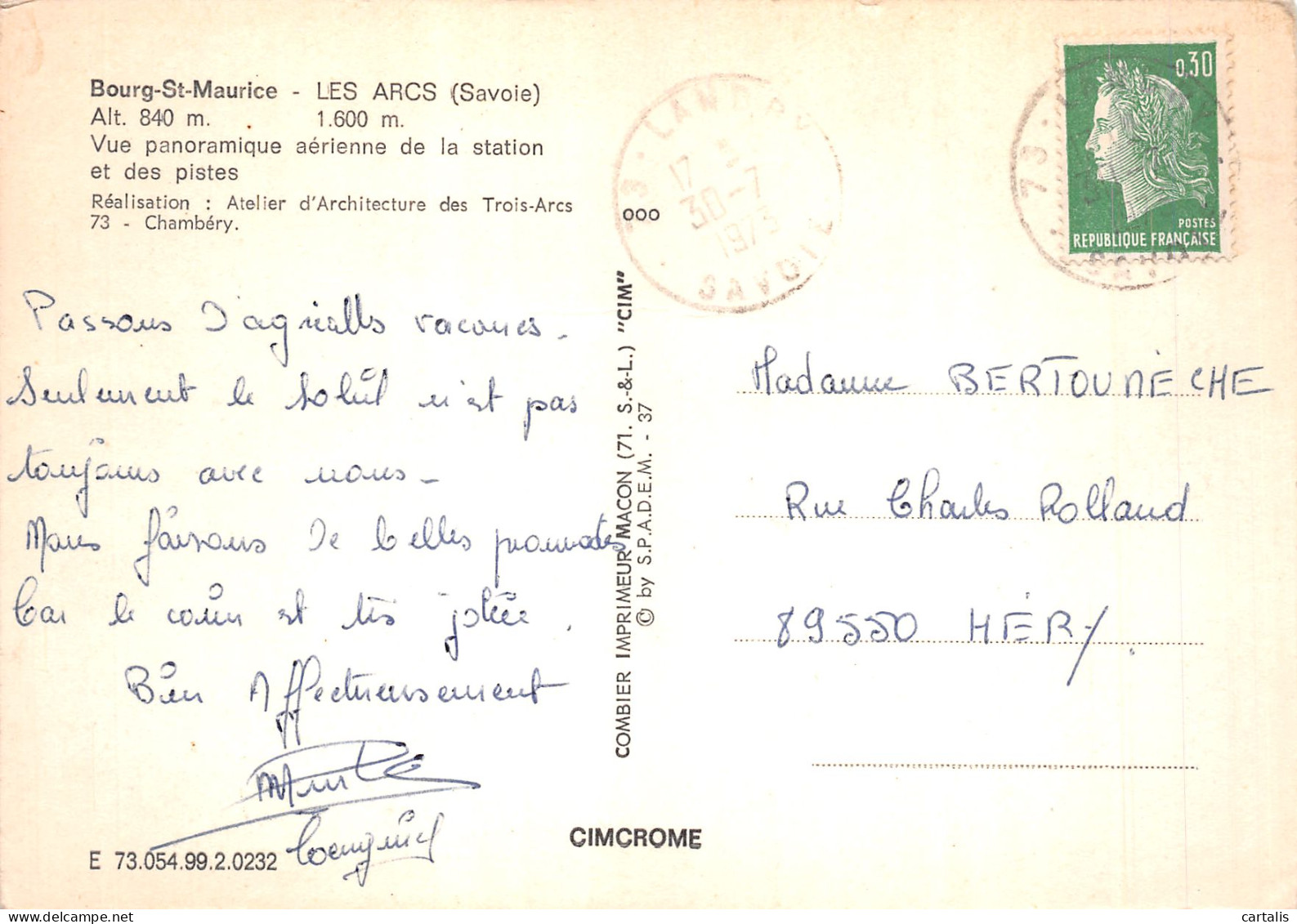 73-BOURG SAINT MAURICE-N°4213-B/0093 - Bourg Saint Maurice