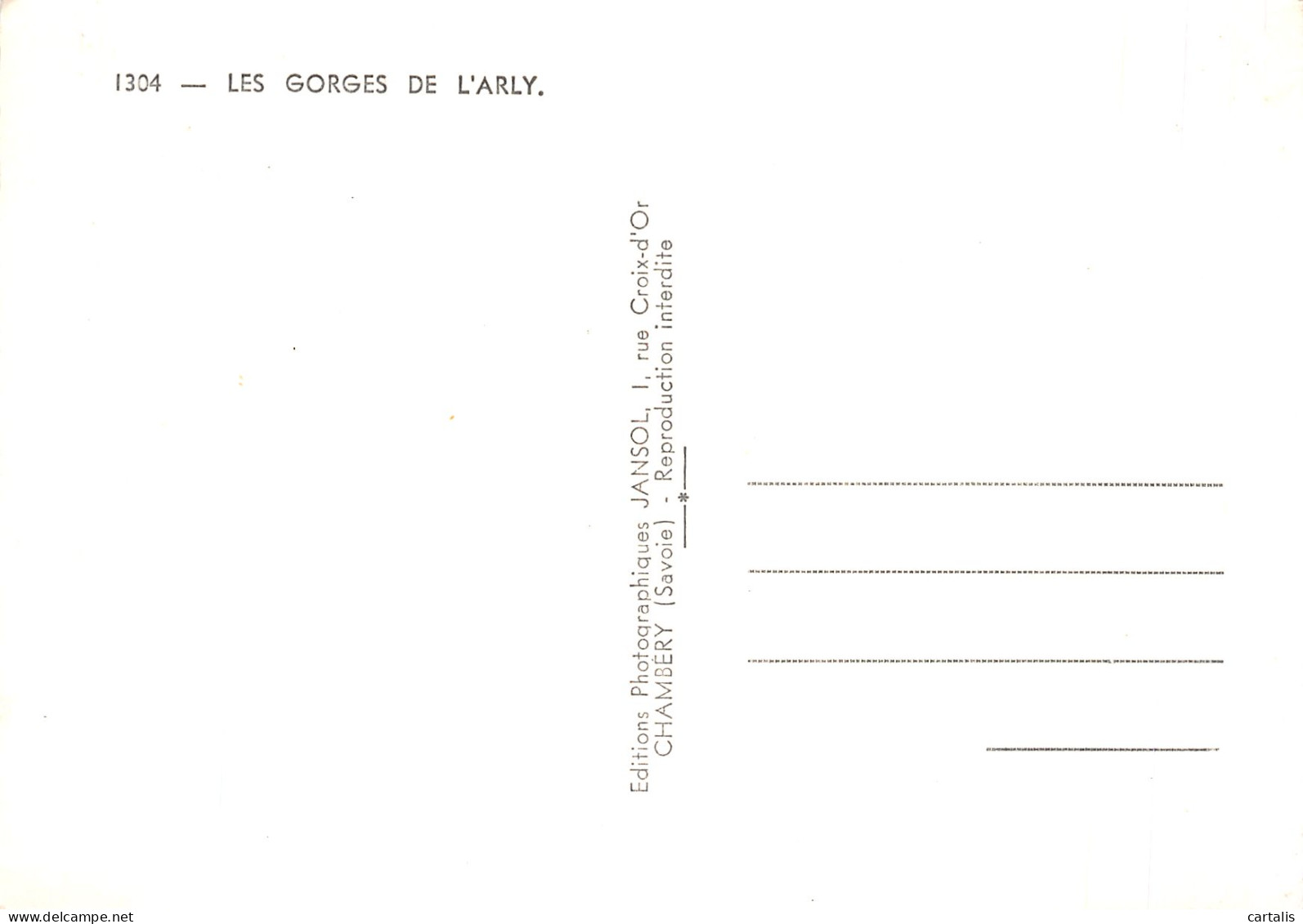 73-LES GORGES DE L ARLY-N°4213-B/0011 - Other & Unclassified