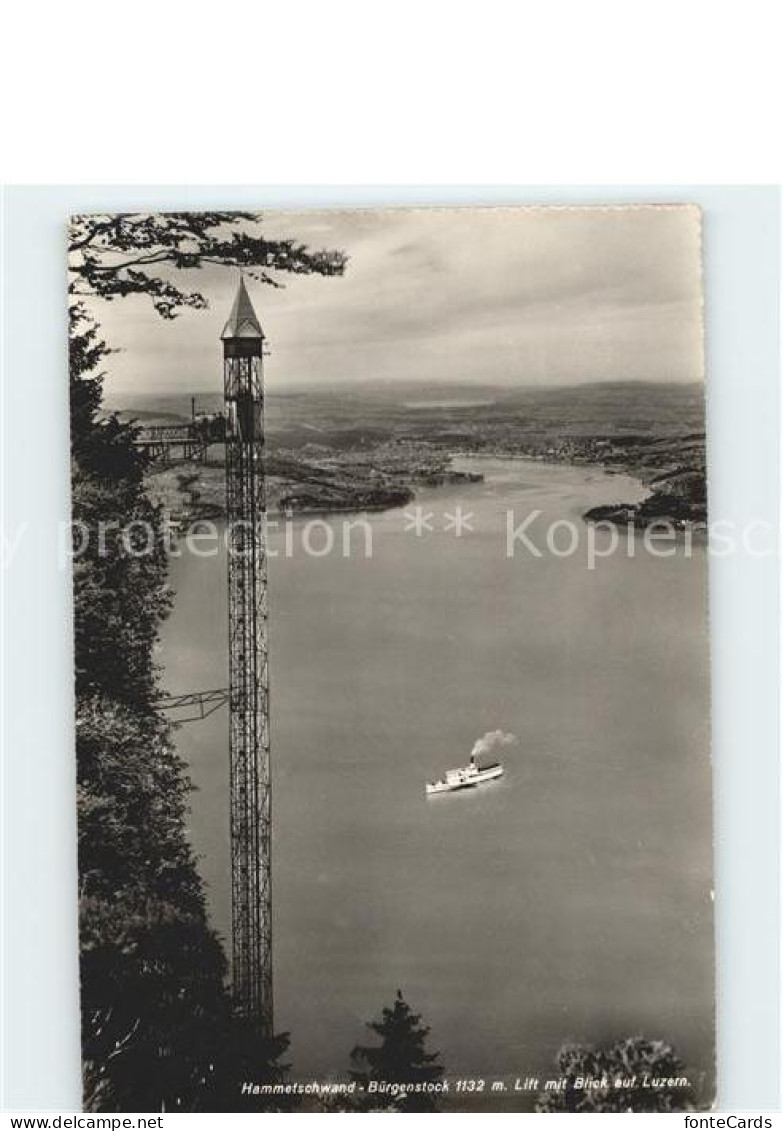 11679687 Hammetschwand Buergenstock Mit Lift Und Blick Auf Luzern Buergenstock - Sonstige & Ohne Zuordnung