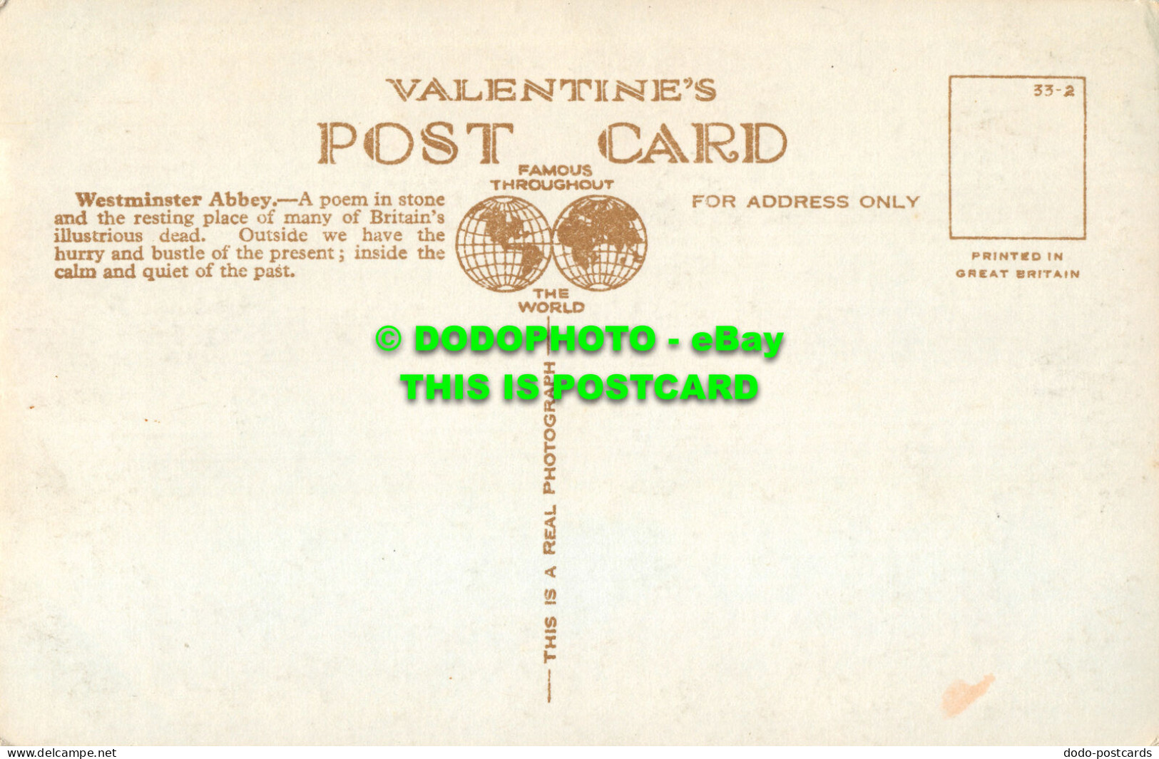 R503834 London. Westminster Abbey. Valentine. RP - Other & Unclassified