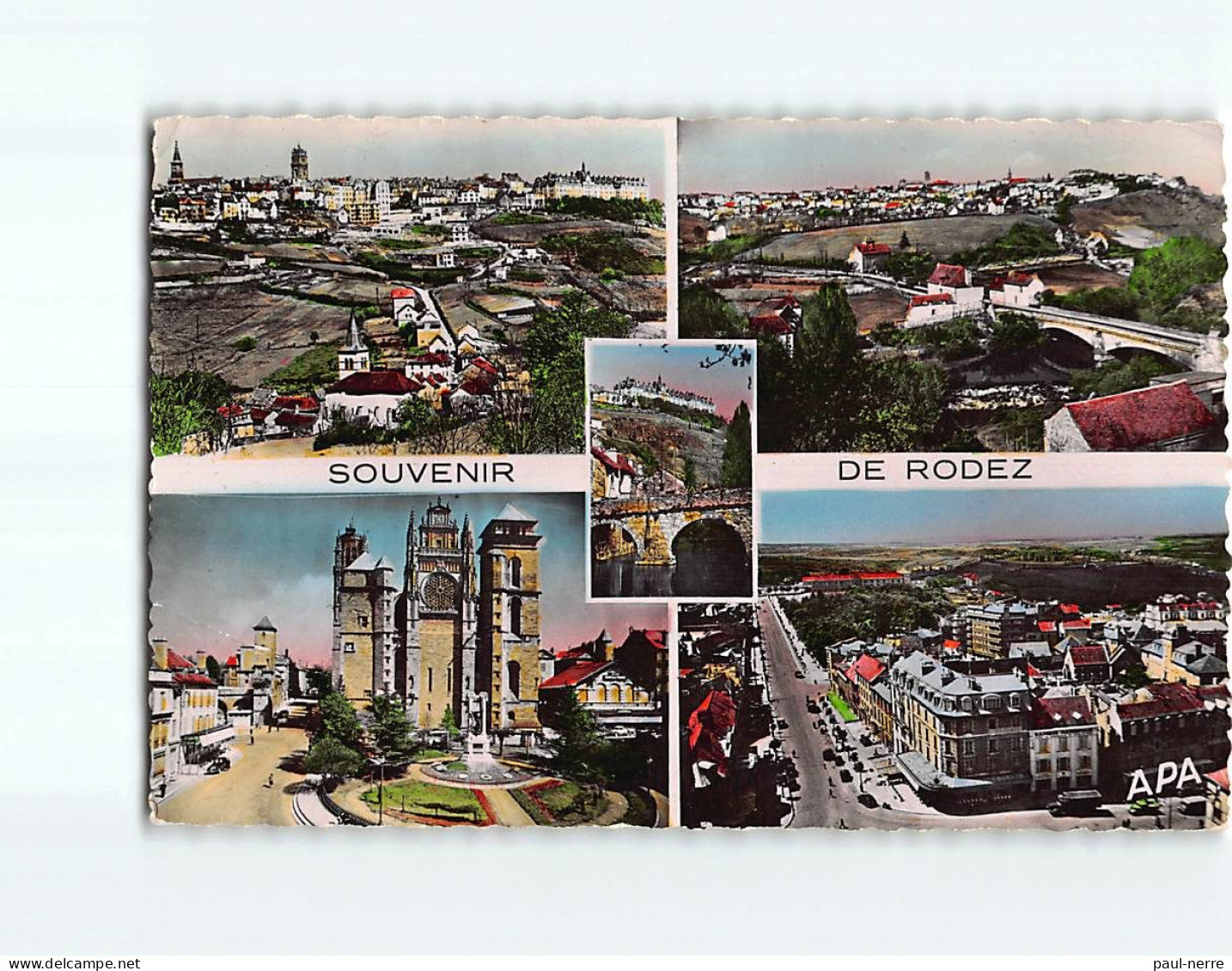 RODEZ : Carte Souvenir - état - Rodez