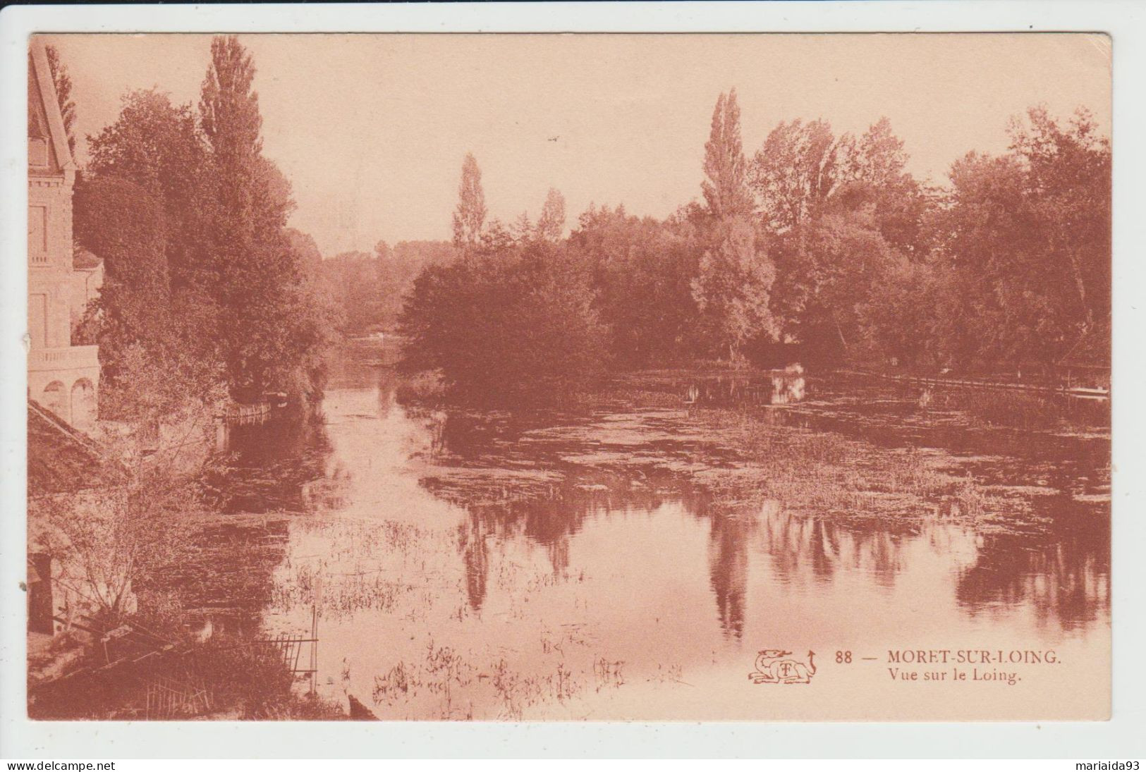 MORET SUR LOING - SEINE ET MARNE - VUE SUR LE LOING - Moret Sur Loing