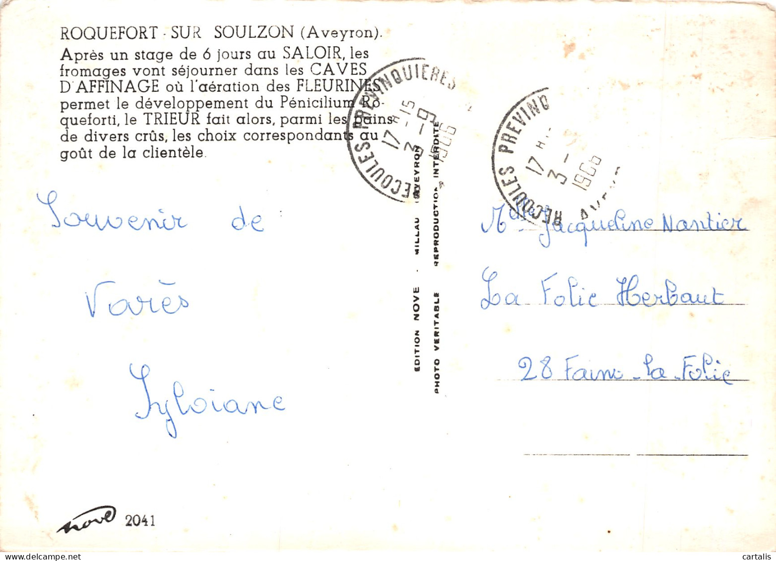 12-ROQUEFORT SUR SOULZON-N°4214-D/0033 - Roquefort