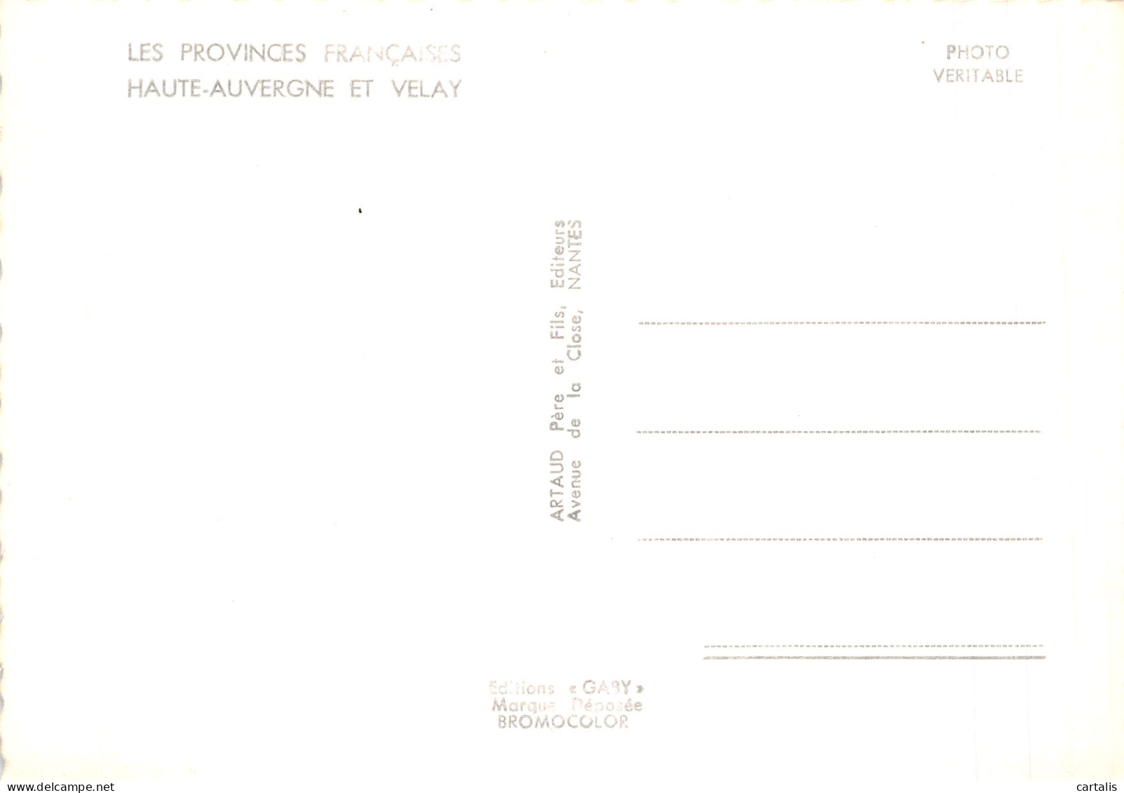 15-HAUTE AUVERGNE ET VELAY-N°4214-C/0025 - Other & Unclassified