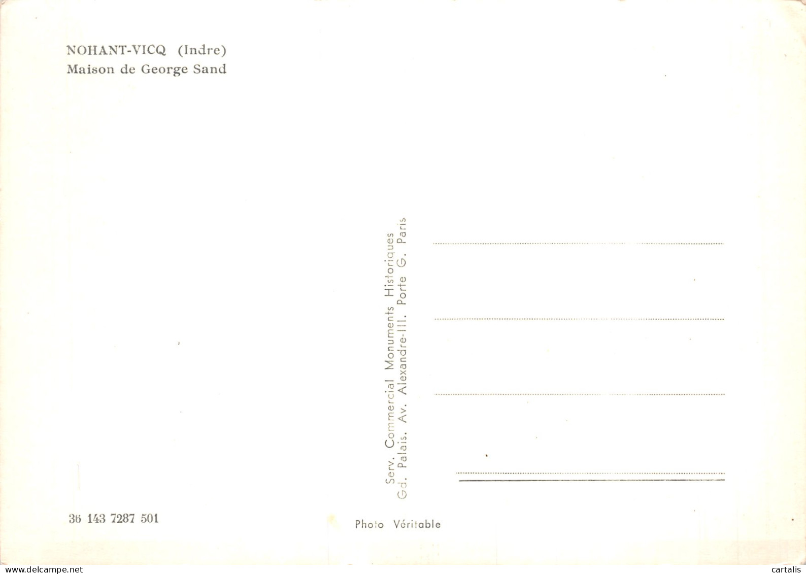 36-NOHANT VICQ-N°4214-B/0395 - Autres & Non Classés