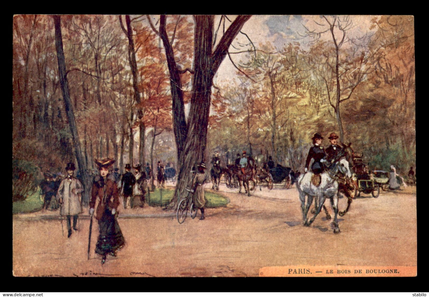 ILLUSTRATEURS - PARIS - GEORGES STEIN - LE BOIS DE BOULOGNE - Otros & Sin Clasificación