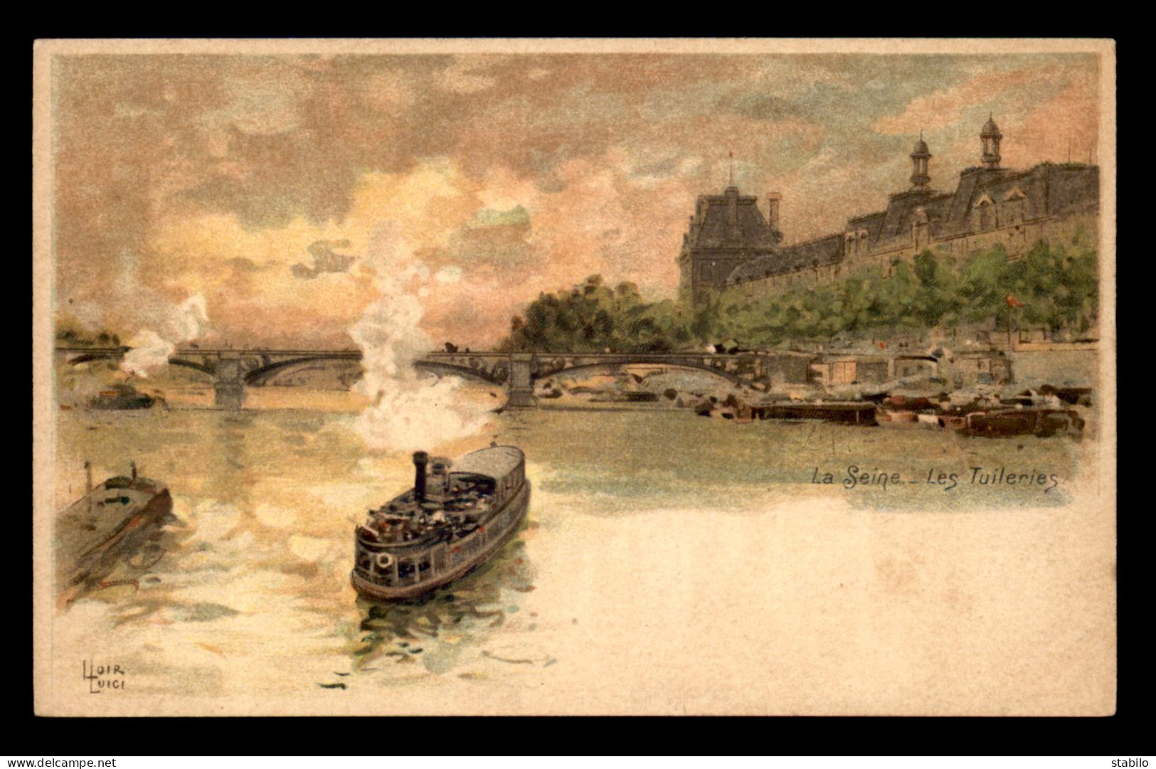 ILLUSTRATEURS - PARIS - LUIGI LOIR - LA SEINE - LES TUILERIES - Loir