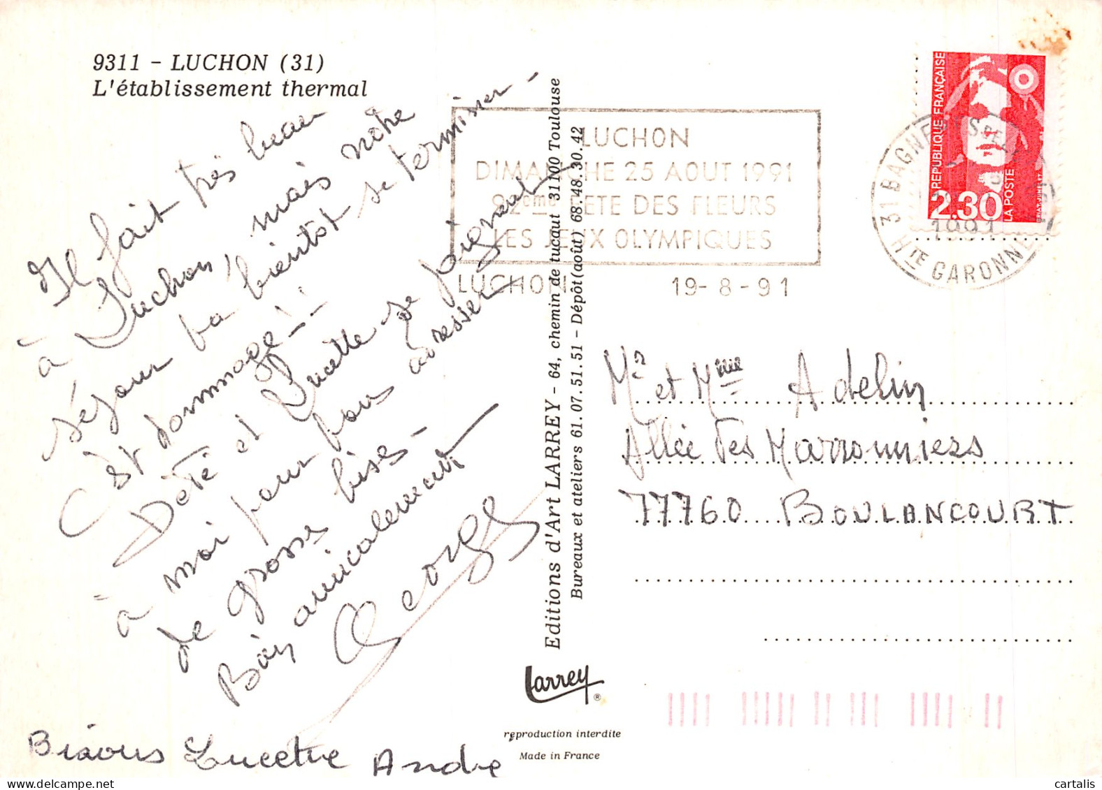 31-LUCHON-N°4215-A/0191 - Luchon