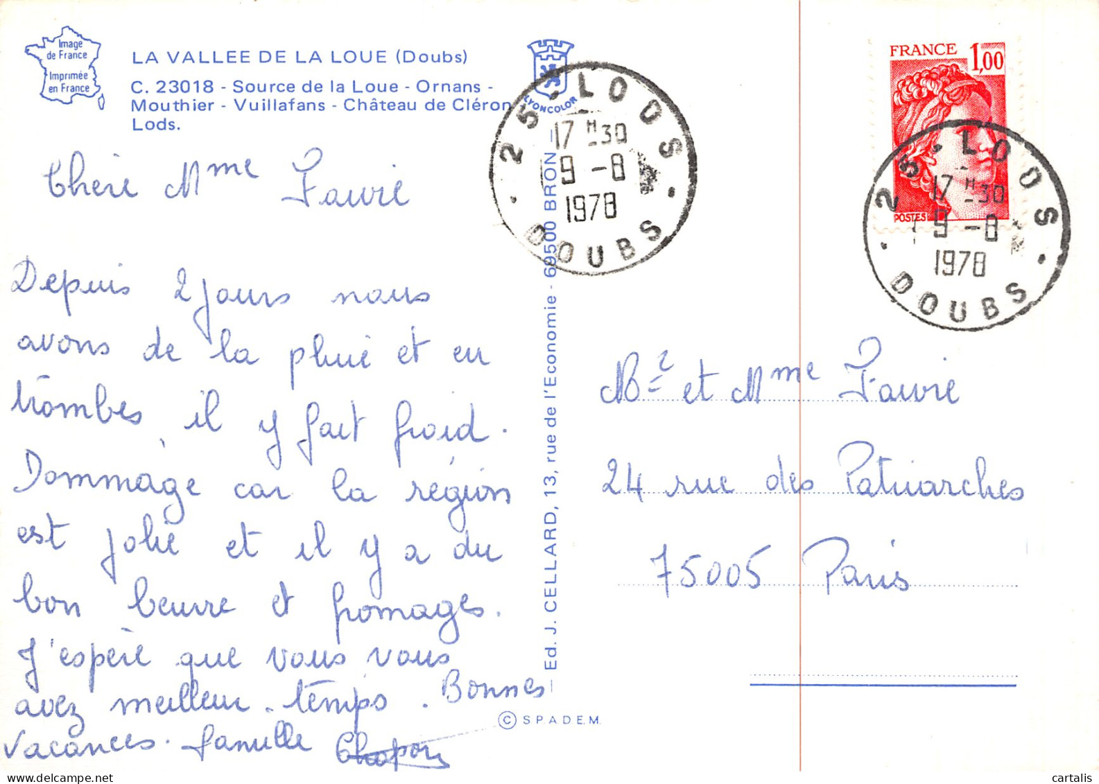 25-VALLEE DE LA LOUE-N°4215-A/0101 - Autres & Non Classés