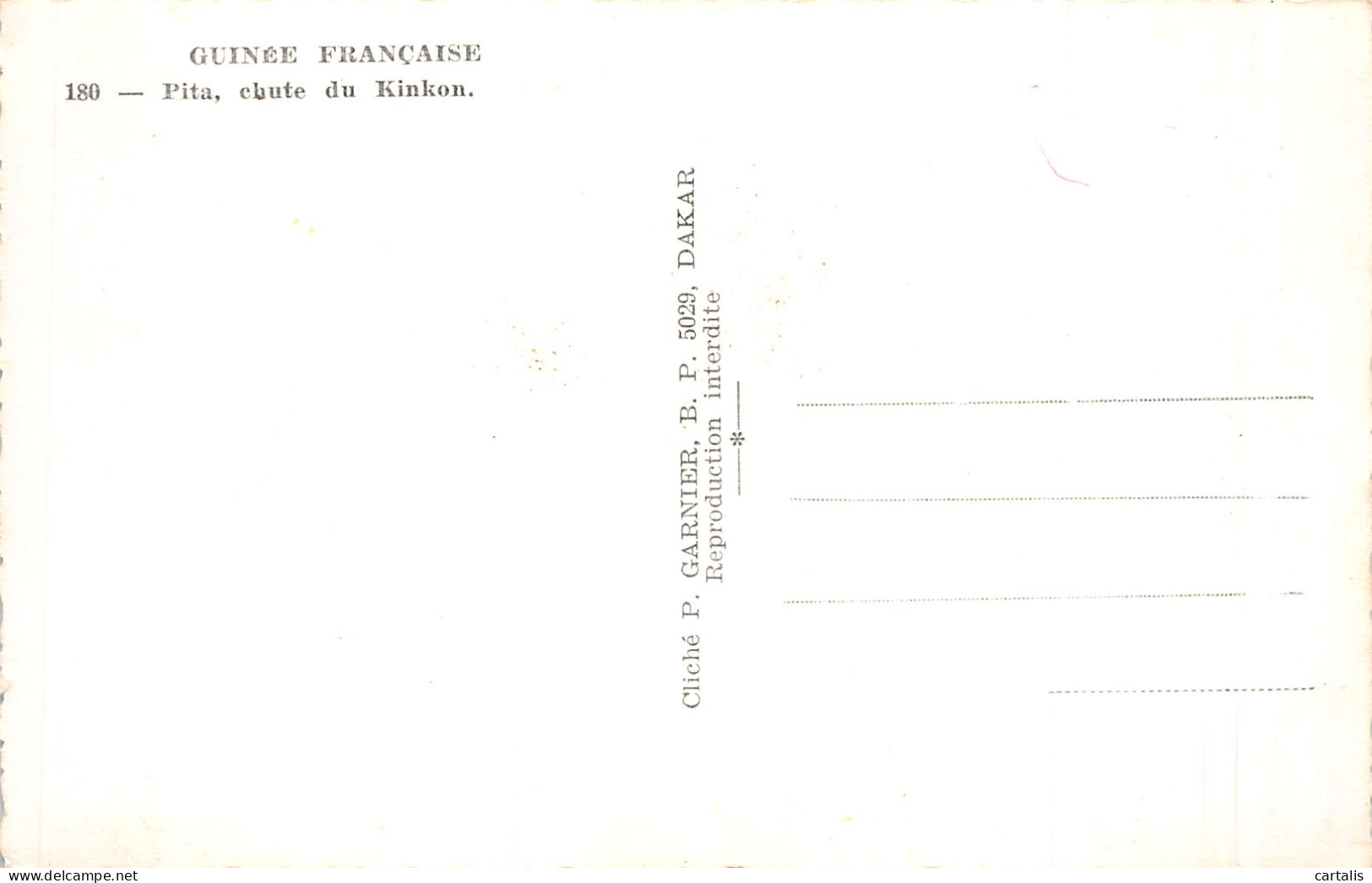 GUI-GUINEE FRANCAISE CHUTE DE KINKON-N°4214-E/0315 - Guinée Française