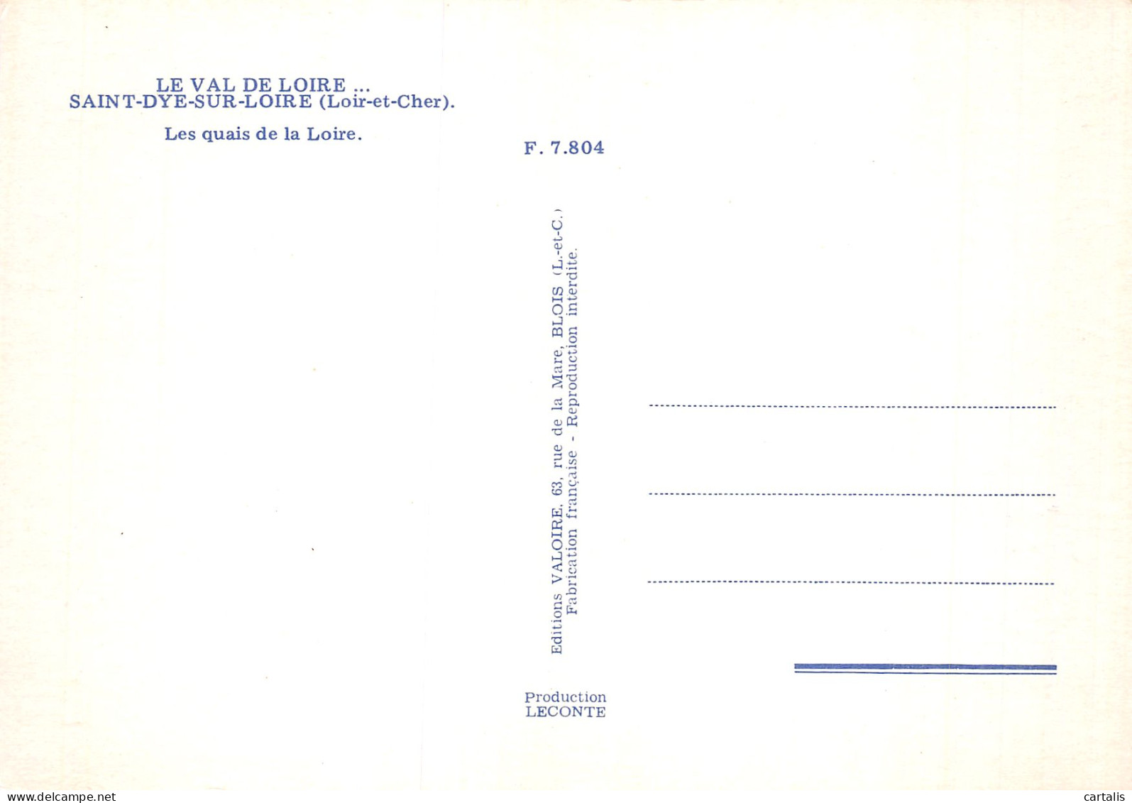 41-SAINT DYE SUR LOIRE-N°4215-B/0323 - Other & Unclassified