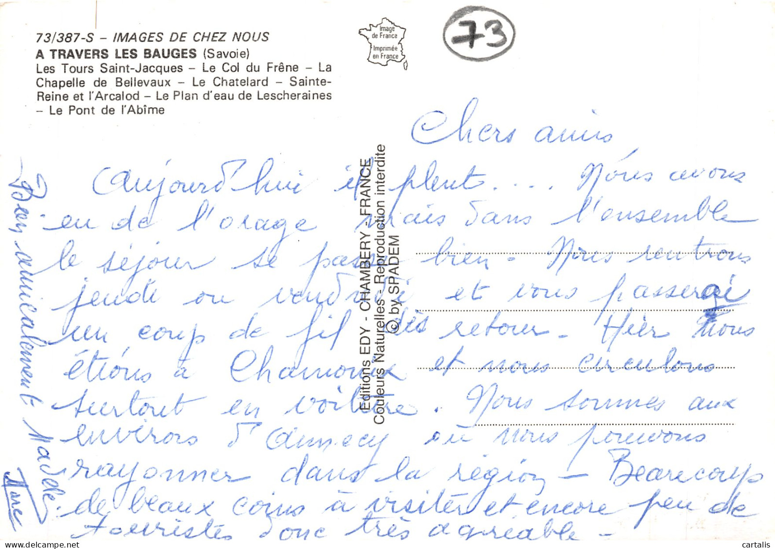 73-LES BAUGES-N°4216-D/0035 - Other & Unclassified