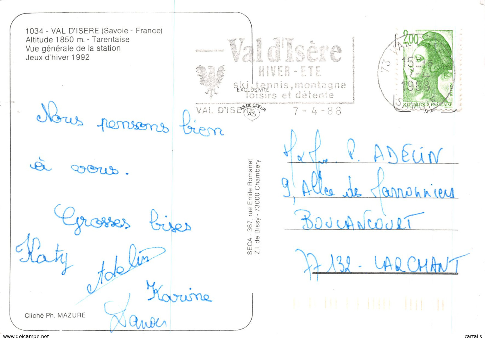 73-TARENTAISE-N°4216-B/0345 - Other & Unclassified
