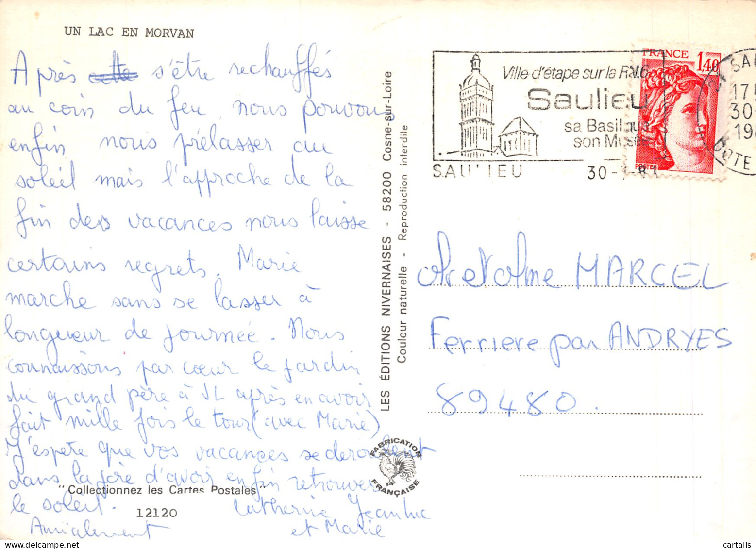 58-MORVAN LE LAC-N°4217-A/0217 - Autres & Non Classés