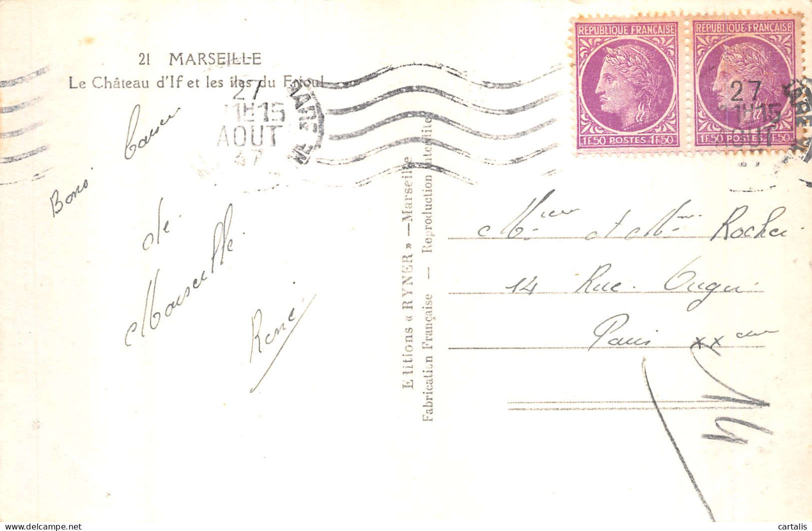 13-MARSEILLE-N°4216-E/0315 - Unclassified