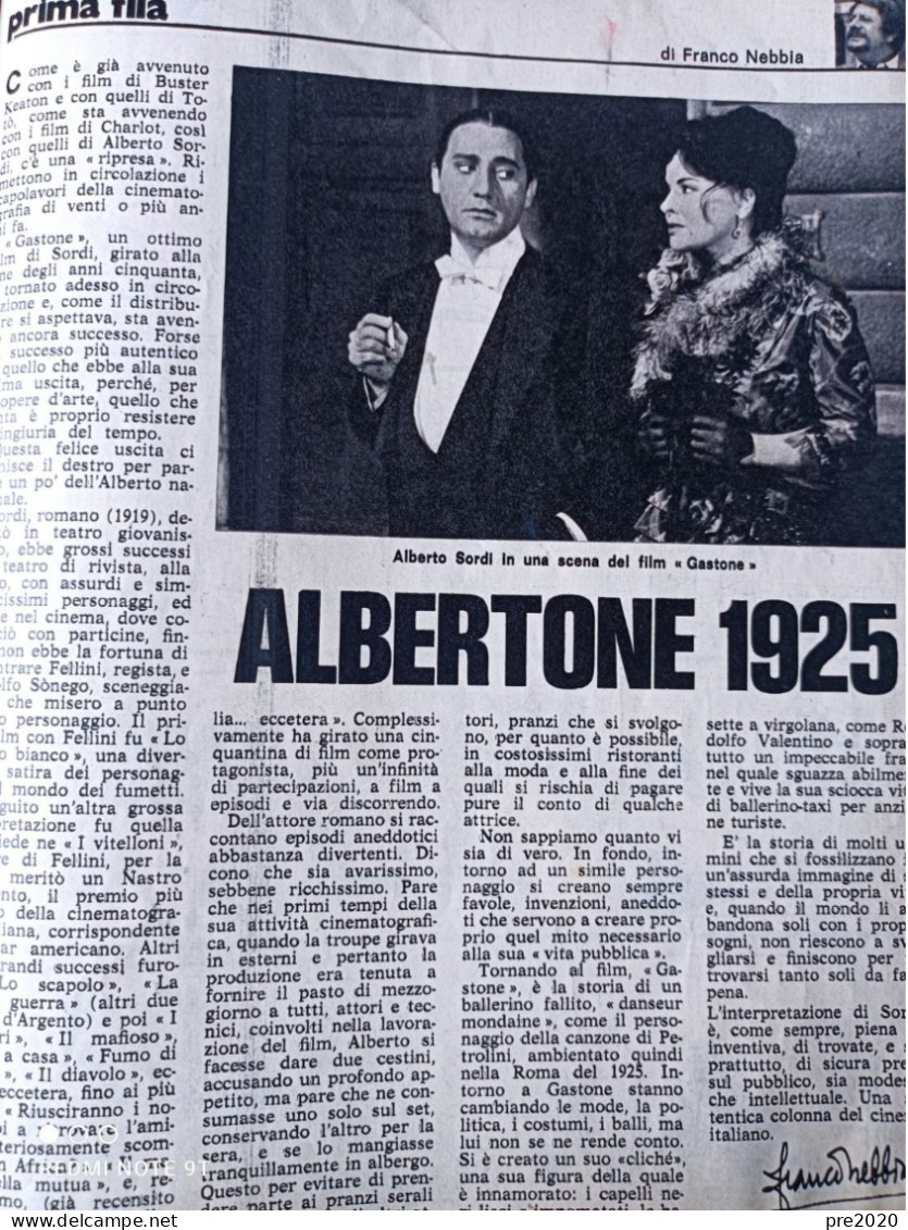 L’INTREPIDO 1972 TONY CUCCHIARA AGRIGENTO ADRIANO CELENTANO ALBERTO SORDI - Autres & Non Classés