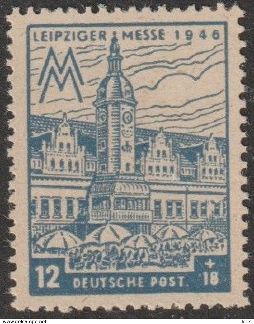 SBZ- West Sachsen: 1945, Plattenfehler: Mi. Nr. 163 II, 12+18 Pfg. Leipziger Messe,  **/MNH - Nuovi