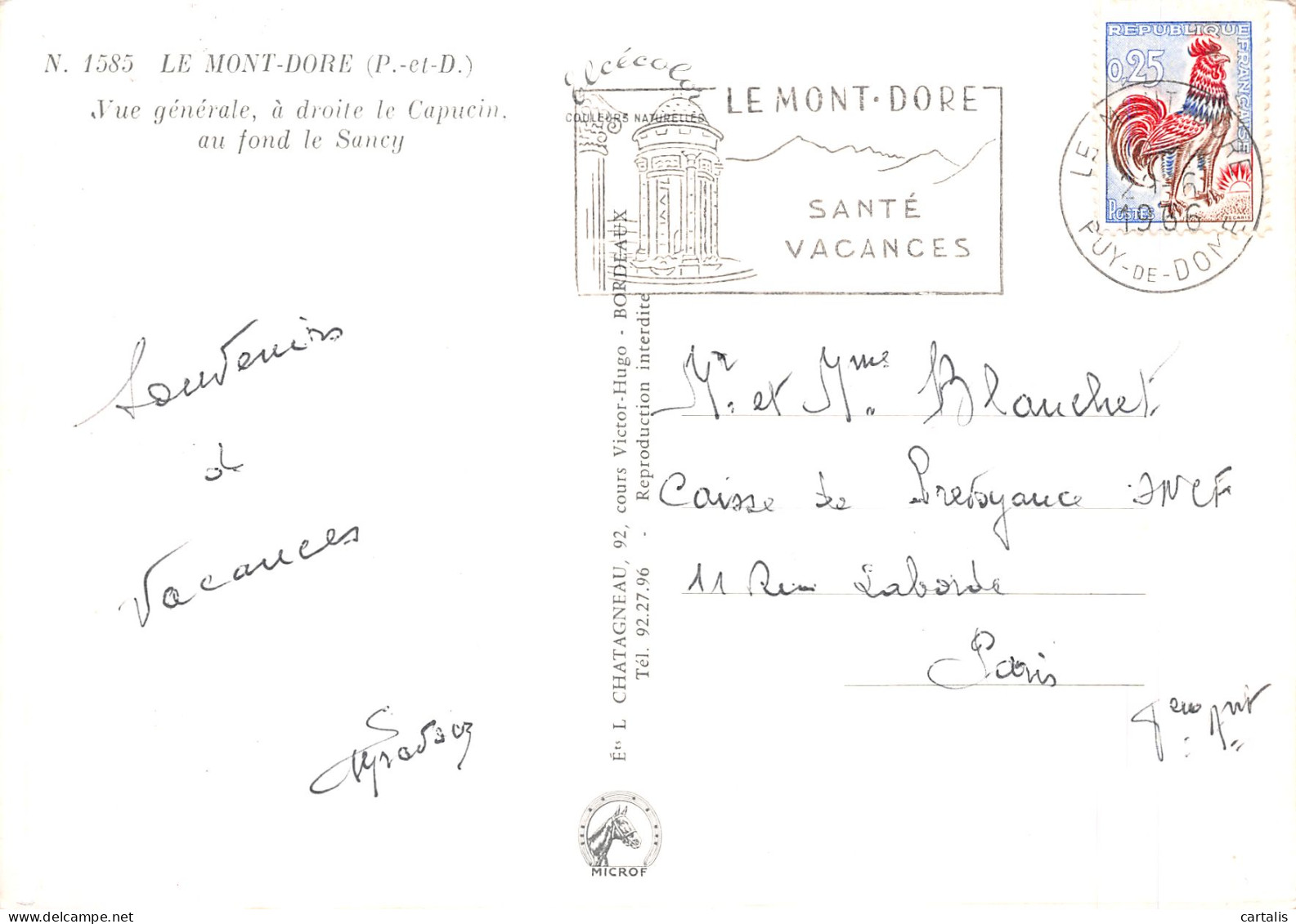 63-LE MONT DORE-N°4217-D/0375 - Le Mont Dore