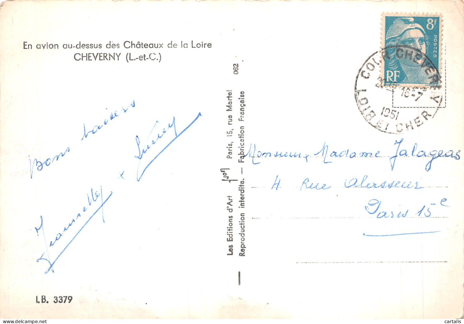 41-CHEVERNY-N°4218-D/0183 - Cheverny