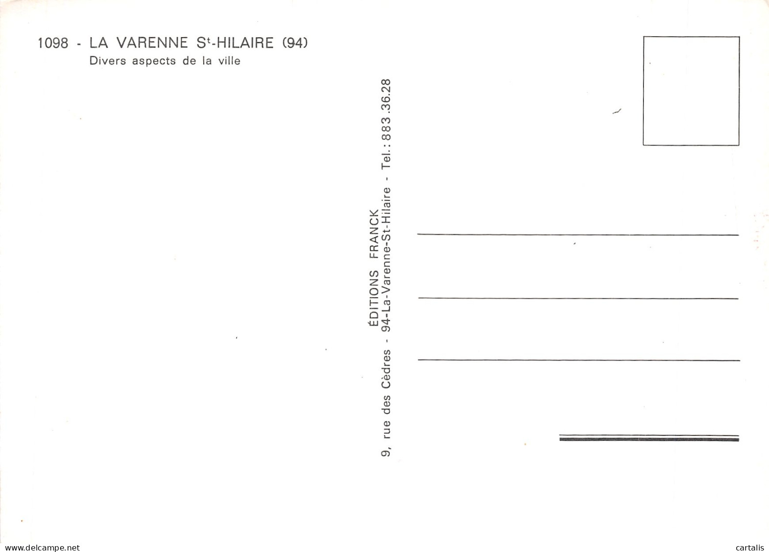 94-LA VARENNE-N°4218-B/0045 - Other & Unclassified