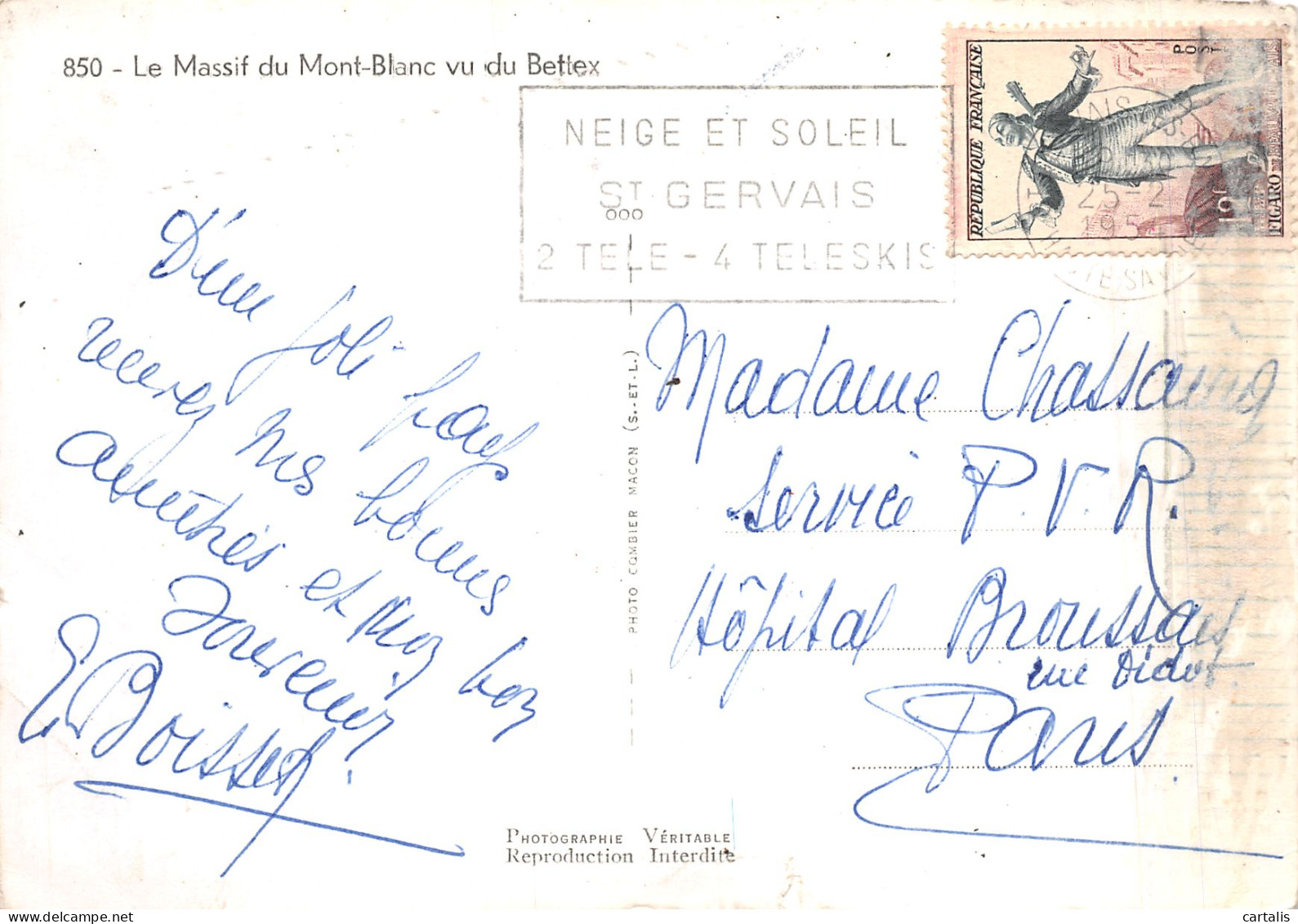 74-LE MASSIF DU MONT BLANC-N°4218-D/0247 - Other & Unclassified