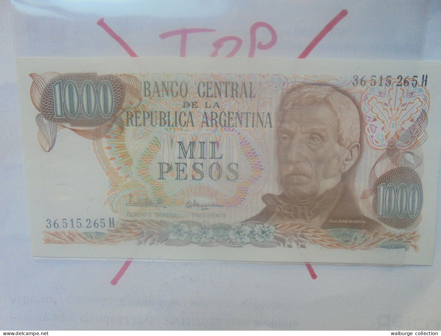 ARGENTINE 1000 PESOS ND (1976-83) Neuf (B.33) - Argentine