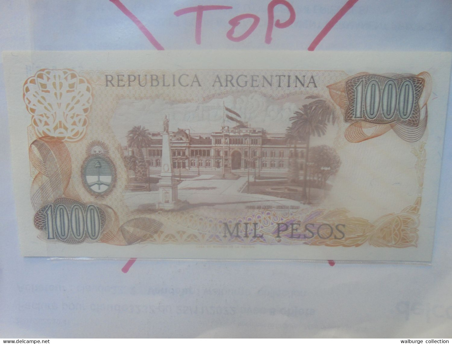 ARGENTINE 1000 PESOS ND (1976-83) Neuf (B.33) - Argentine