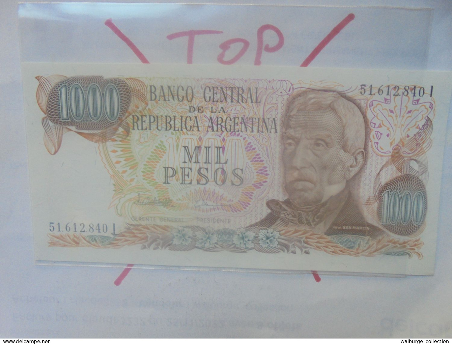 ARGENTINE 1000 PESOS ND (1976-83) Neuf (B.33) - Argentine