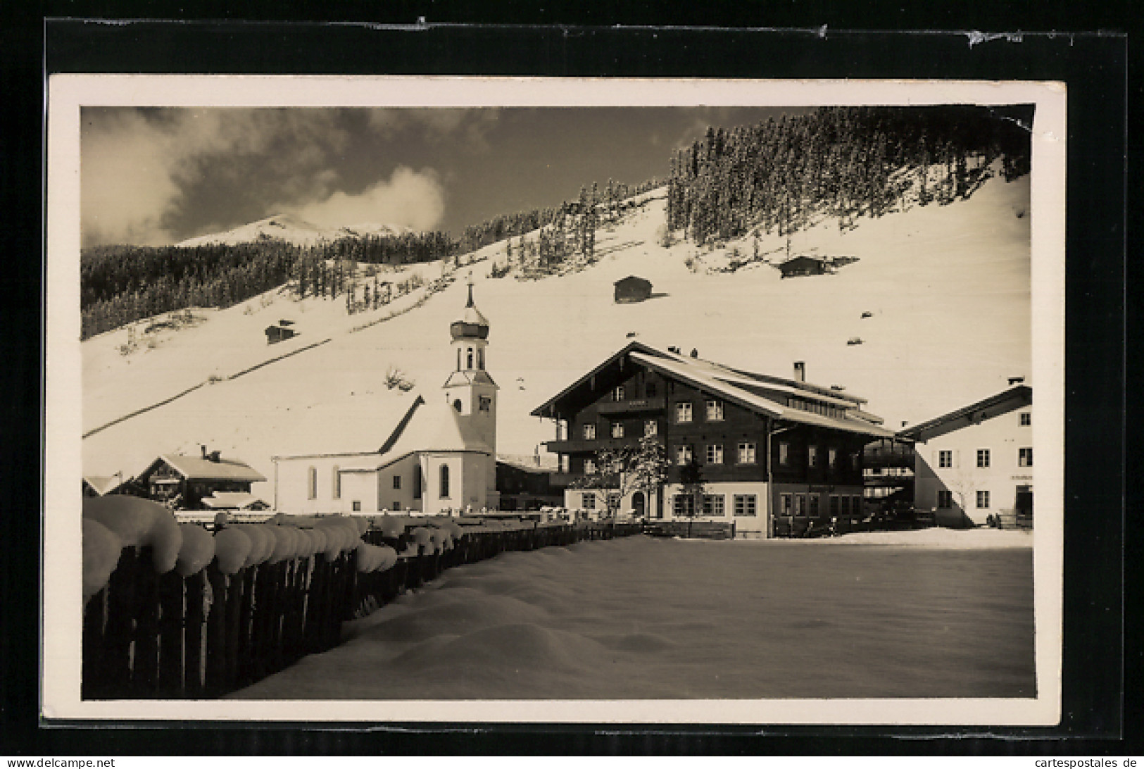 AK Gerlos / Zillertal, Ortspartie Mit Kirche Und Gasthof Gaspingerhof  - Other & Unclassified