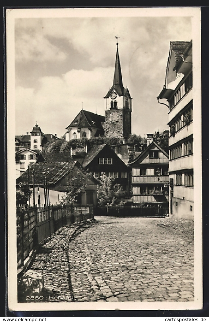 AK Herisau, Teilansicht Mit Kirche  - Herisau