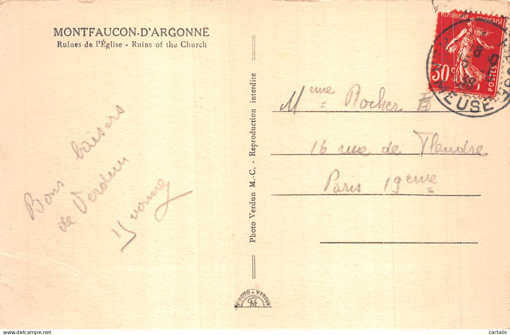 55-MONTFAUCON D ARGONNE-N°4219-E/0145 - Other & Unclassified